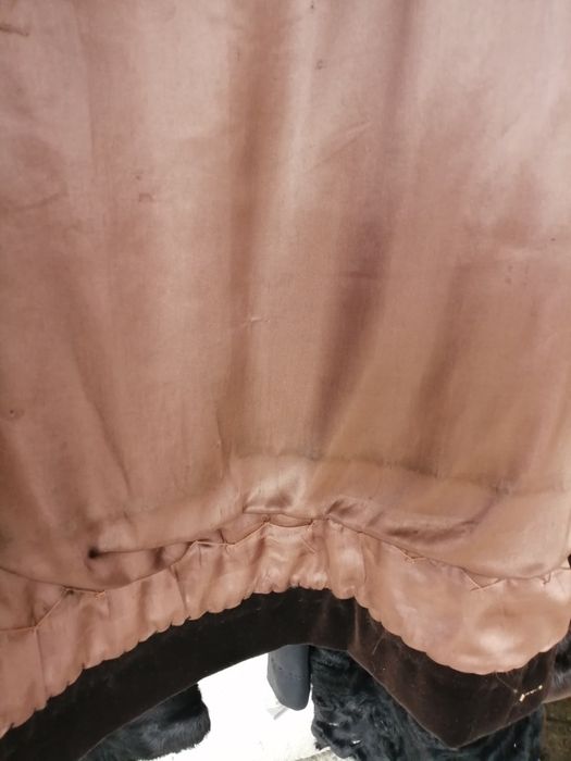 Piękne długie futro naturalne vintage