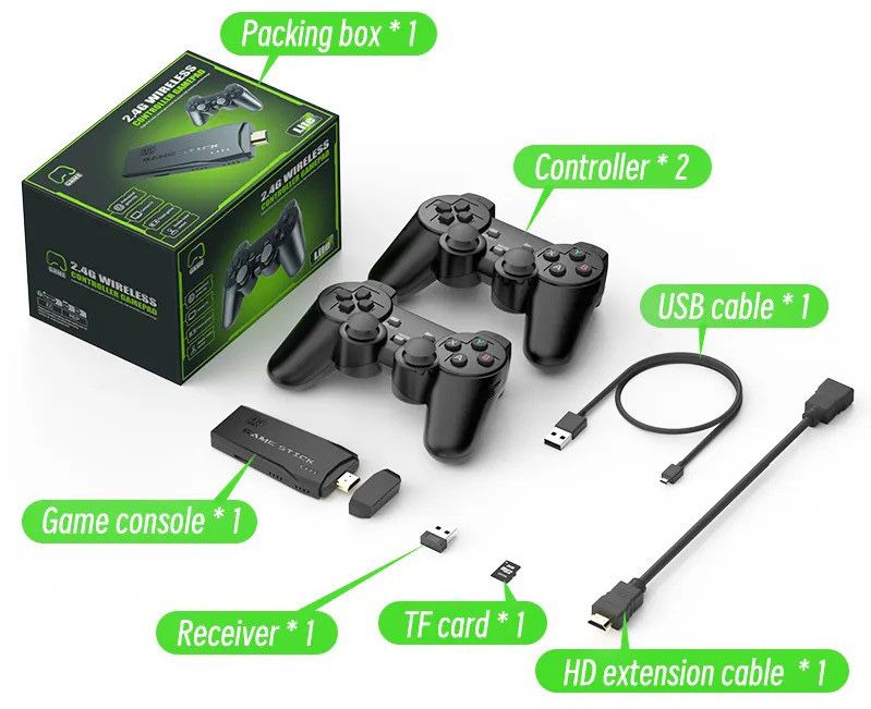 Ігрова приставка DATA FROG Y3 Lite Game Stick 64 ГБ з 4K HDMI