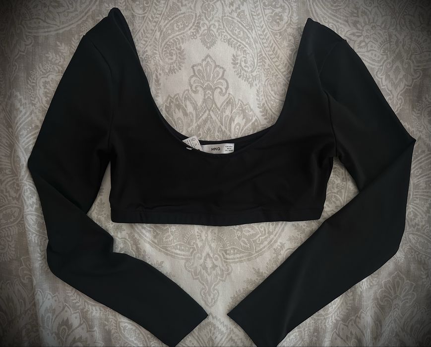 Krótki elastyczny top Mango r.M