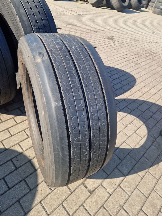 1x opona używana 355/50R22,5 Bridgestone Ecopia H-Steer 002 Przód /Prowadząca, bieżnik 8mm, rocznik DOT3723
