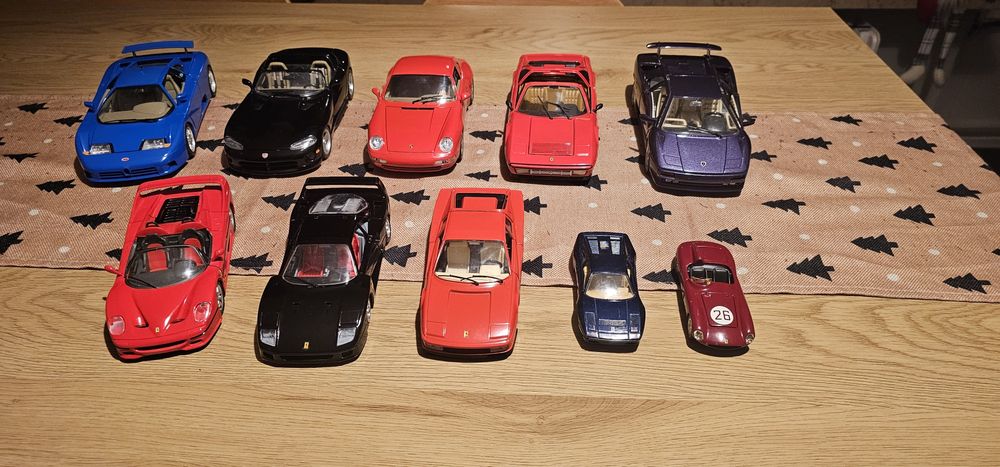 Modele aut Ferrari,Lamborghini,Porsche 1:18, 1:24
