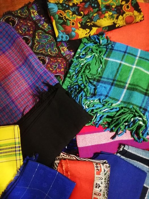 Платок шерсть СССР, полушерсть.