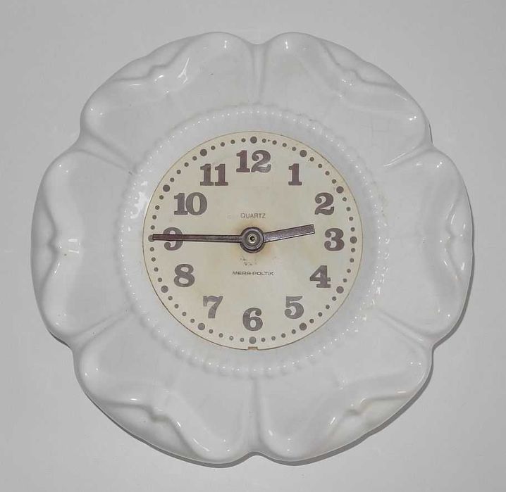 MERA POLTIK zegar ścienny ZW-Ł8 z Mirostowickich Zakładów Ceramicznych