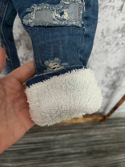 Утеплені джинси.Дитячі джинси 9/12м.