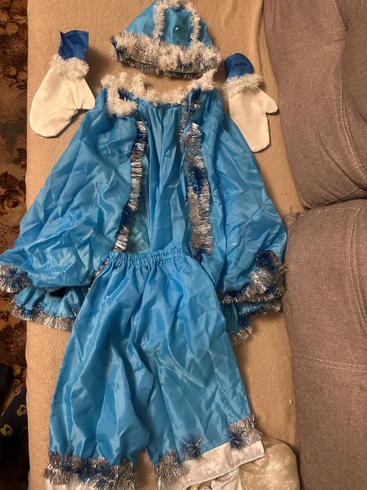 Костюм маскарадний зимовий сніжинки, морозка