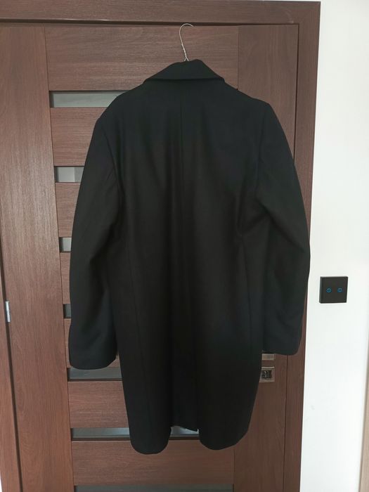 Czarny męski płaszcz xl/xxl