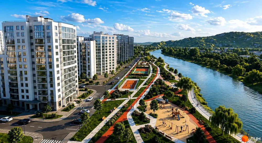 1 кімнатна поруч з набережною у новому сучасному ЖК