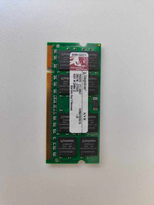 Pamięć RAM Kingston 2×1 GB DDR2-667 MHz SODIMM (KVR667D2S5/1G)