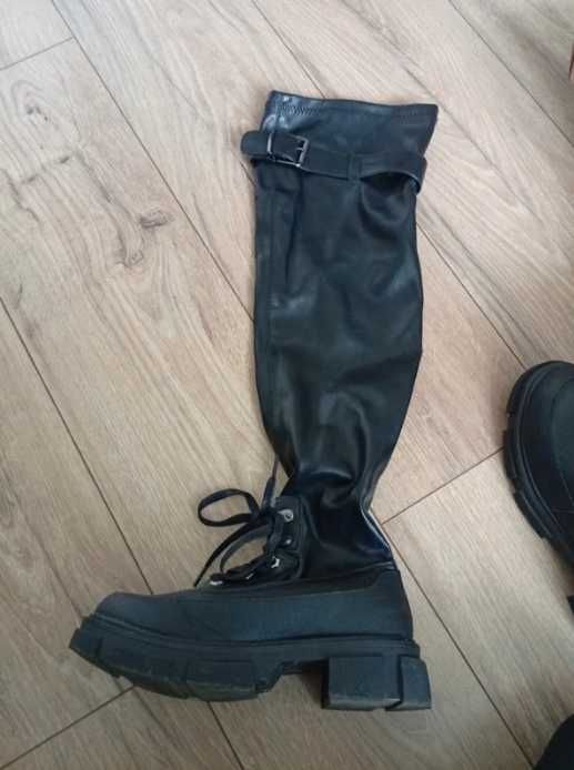 buty za kolano wysokie