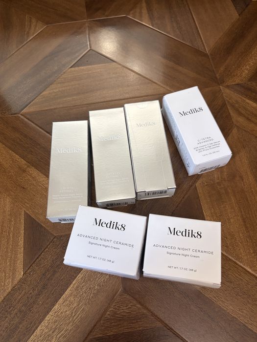 Medik8 для шкіри та обличчя,нічний крем, крем сироватка, гель сироватка