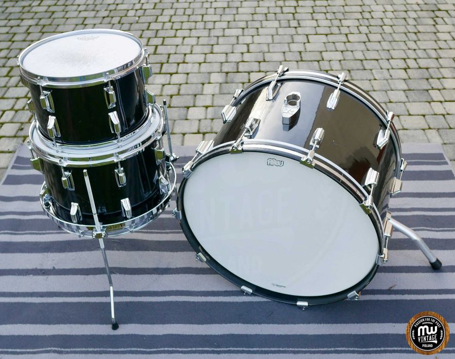 ‼️ Perkusja Rogers Big R 22", 12", 14" Black ‼️