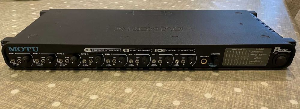 MOTU 8Pre Interfejs audio/ADAT