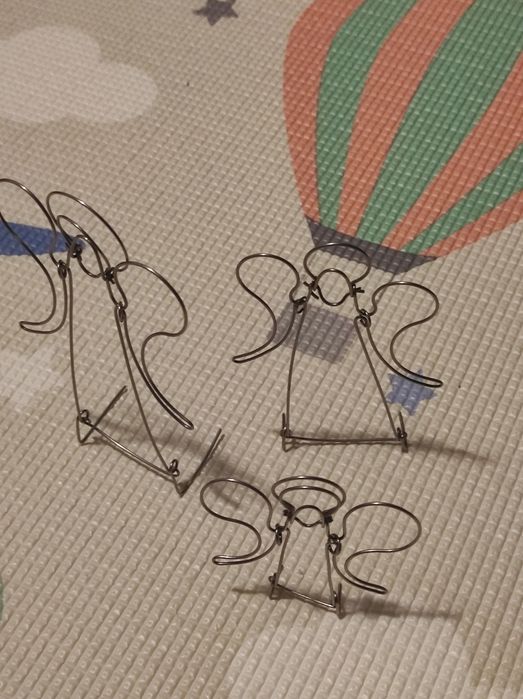 Metalowe druciane Aniołki