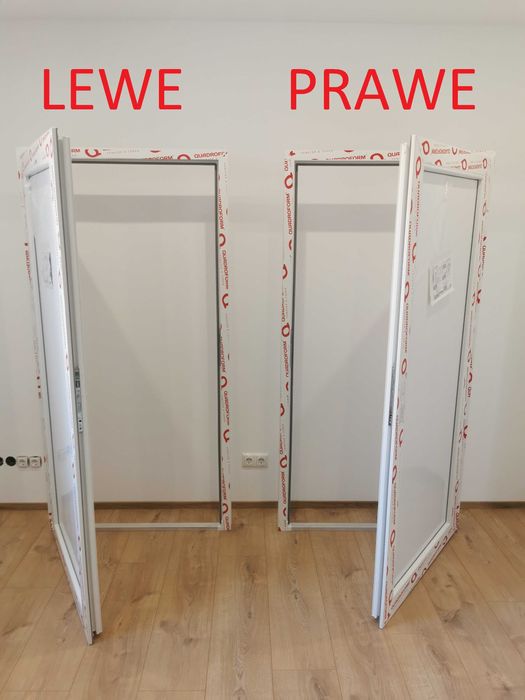 Drzwi 100x200 Zewnętrzne PVC PCV Plastikowe Ocieplane Dostawa