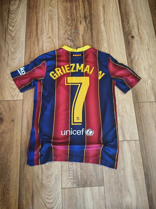 Oryginalna domowa koszulka FC Barcelona 2020/2021 #7 Griezman