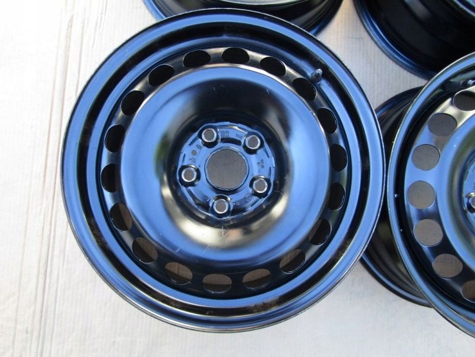4x felgi stalowe 16 vw passat b5 b6 b7 b8 b9 golf V VI VII caddy eos jetta touran 6,5 j 5x112 ET41 piasta 57,1 mm
