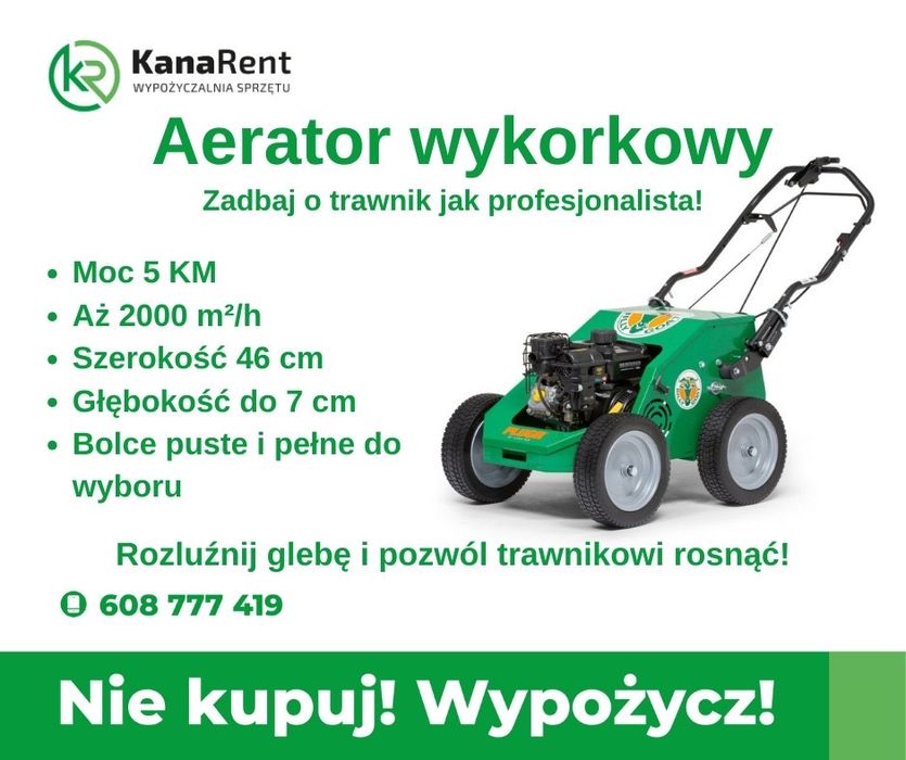 Areator wykorkowy - WYNAJEM