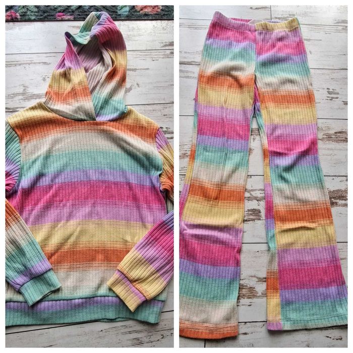 tęczowy komplet dla dziewczynki