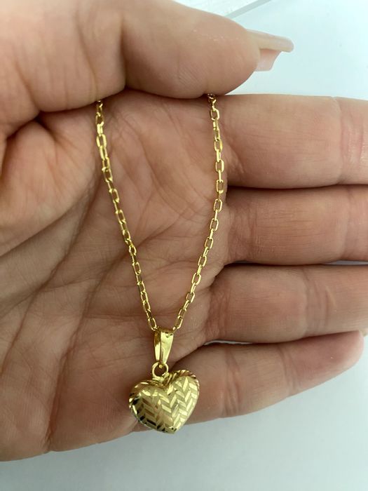 ZŁOTY, nowy łańcuszek, 45 cm, 2,51 g, próba: 585, 14K