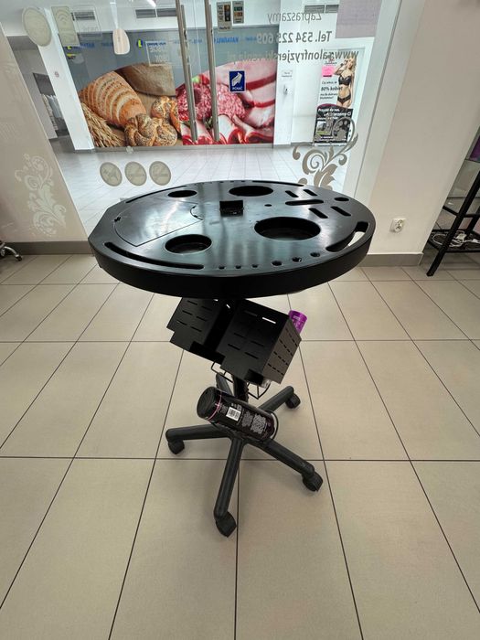 Wózek pomocnik fryzjerski do farbowania włosów na kółkach