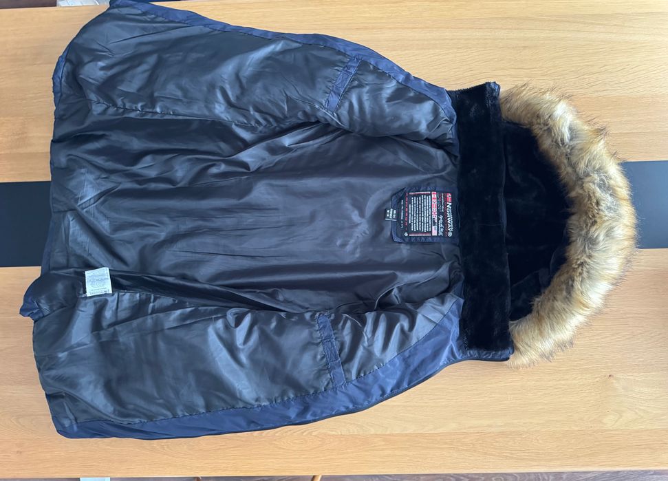 Kurtka damska z kapturem Geographical Norway Expedition, L, granatowa
