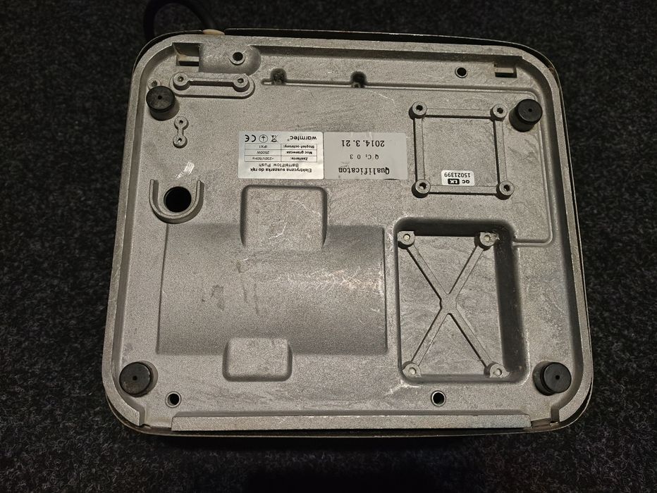 Suszarka elektryczna do rąk warmtec 2500w metalowa stal nierdzewna ipx