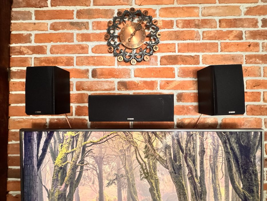 Zestaw kino domowe yamaha amplituner rx-v483 + głośniki + subwoofer