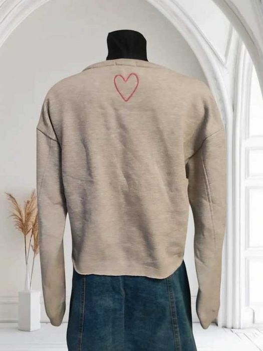 Bluza Primark Szara z różowym napisem  Damska S / 14–15 lat
