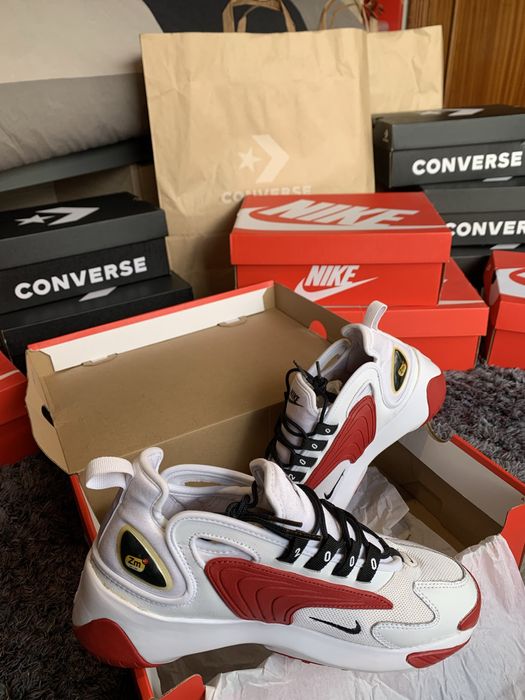 Nike Zoom 2K White & University Red — COMO NOVAS EM CAIXA (Tam 40)