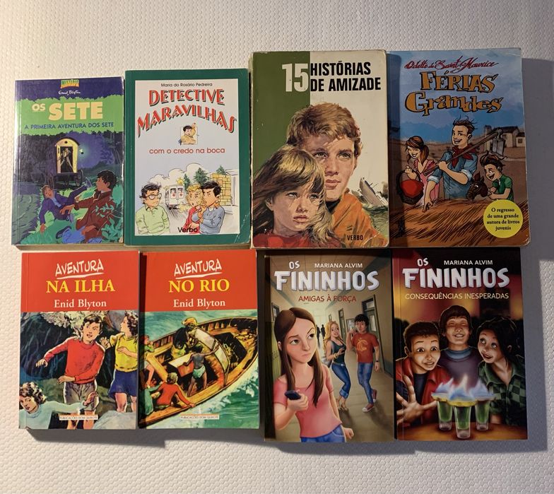 vários livros infantis e juvenis