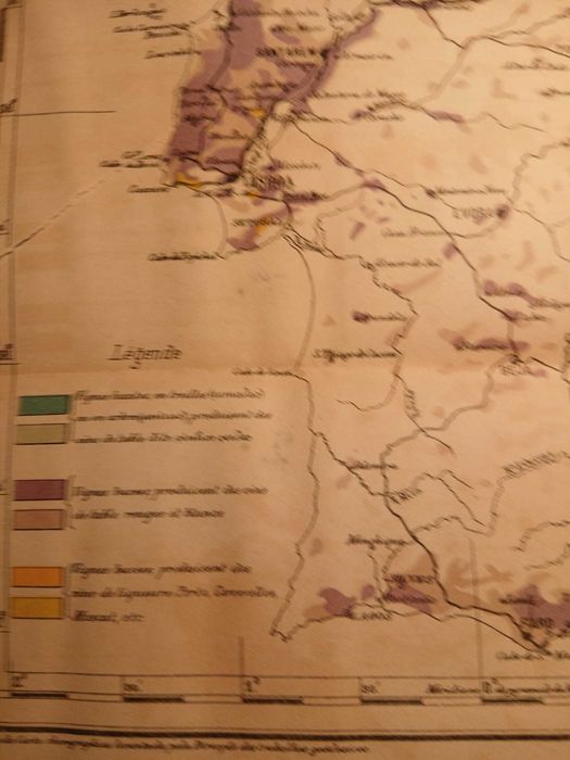 Mapa - Carte Viticole du Portugal, Cincinnato da Costa 1900