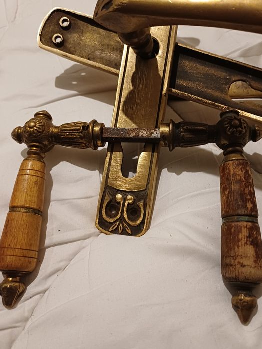 Klamka mosiężna prl