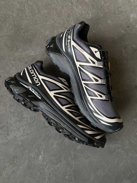 (БЕЗ ПЕРЕДОПЛАТИ)Salomon XT-6 Gore-Tex Black Grey White Соломони ХТ-6
