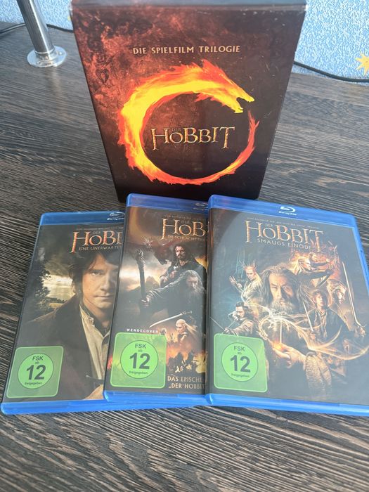 диски the hobbit - blu ray трилогія