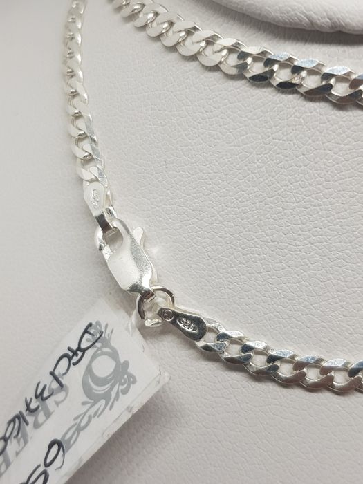 Srebrny łańcuszek splot pancerka srebro 925 długość 65cm