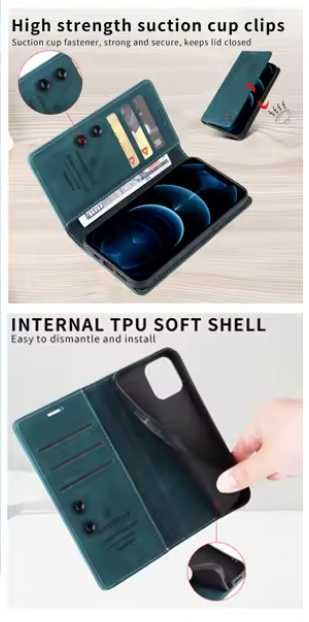 Etui Case do Xiaomi 14T z podstawką oraz miejscem na karty i banknoty