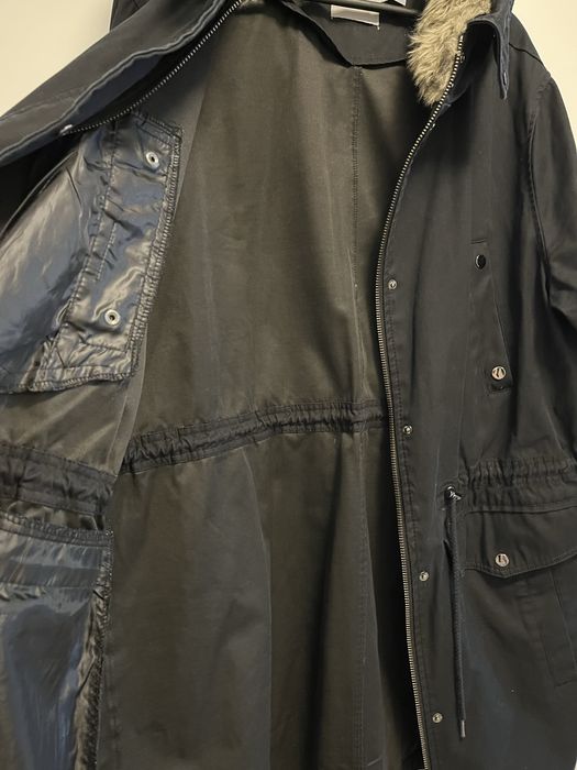 48 /50 Asos parka damska kurtka czarna uk 20
