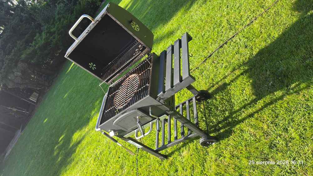 Grill Węglowy Activa Mastercook Angular Black Ruszt żeliwny 57,5 x 42,0 cm