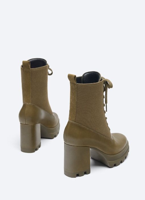 Botins Uterqüe em pele de bovino, Novos c/etiqueta - nº40