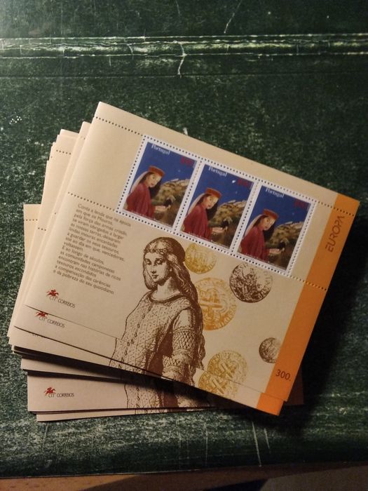 1997 Bloco Europa Lendas Portugal MNH **
