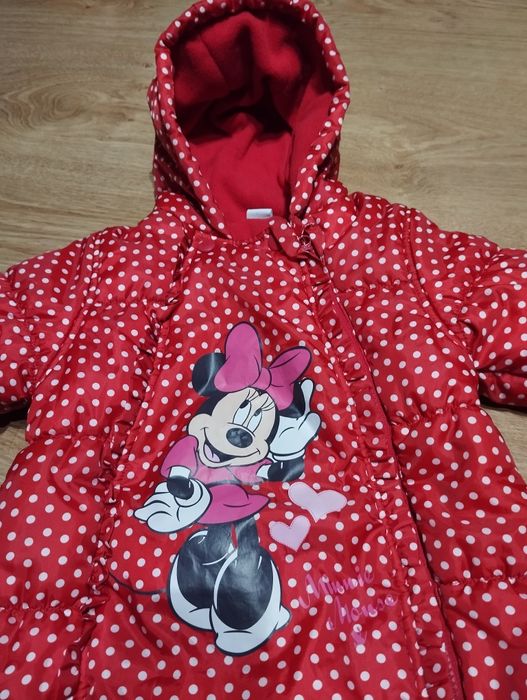 Kombinezon zimowy dziewczynka dziewczynki czerwony 80 cm 9-12 mcy