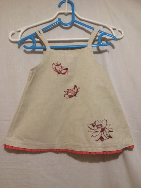 Sukienka z lnu dla dzieci