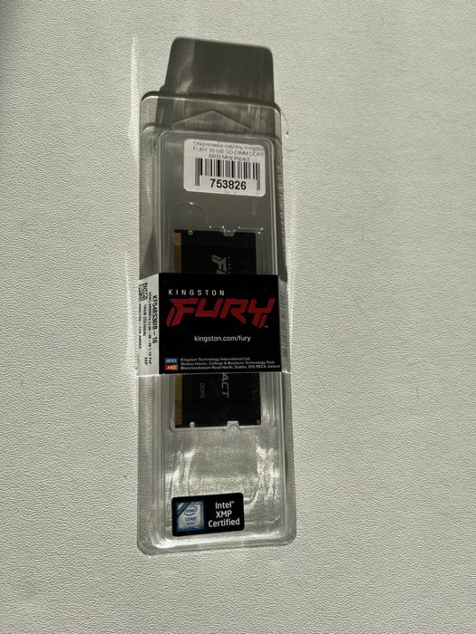 Оперативна памʼять Kingston FURY 16 GB SO-DIMM DDR5 4800 MHz Impact