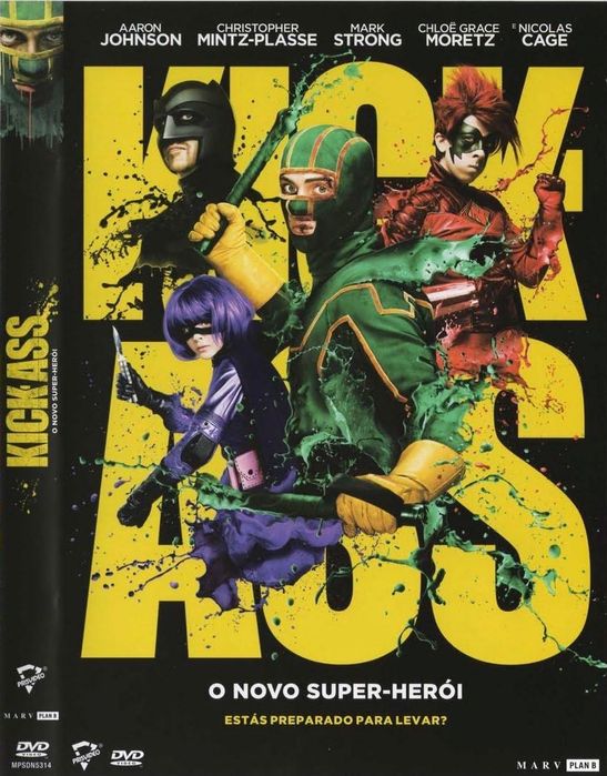 Pack Kick Ass 1 (dvd) e 2 (blu-ray)