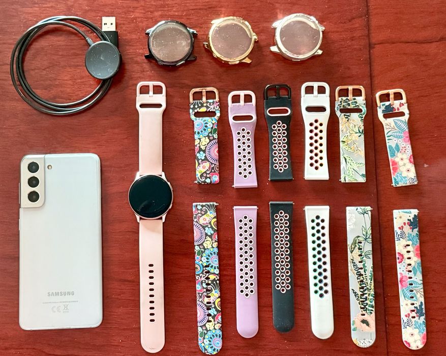 Samsung Galaxy S21 5G 128GB + Galaxy Watch Active2 + acessórios