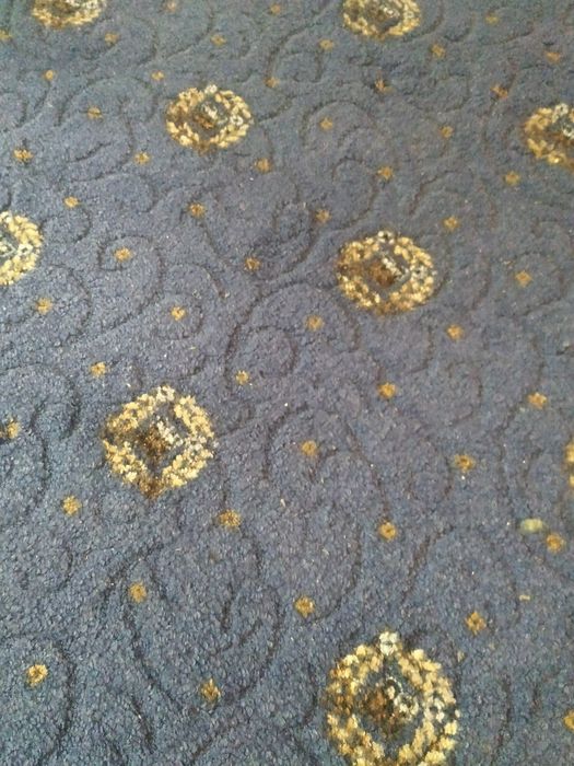 Ковролин синий с рисунком.2,8 /3,2м.