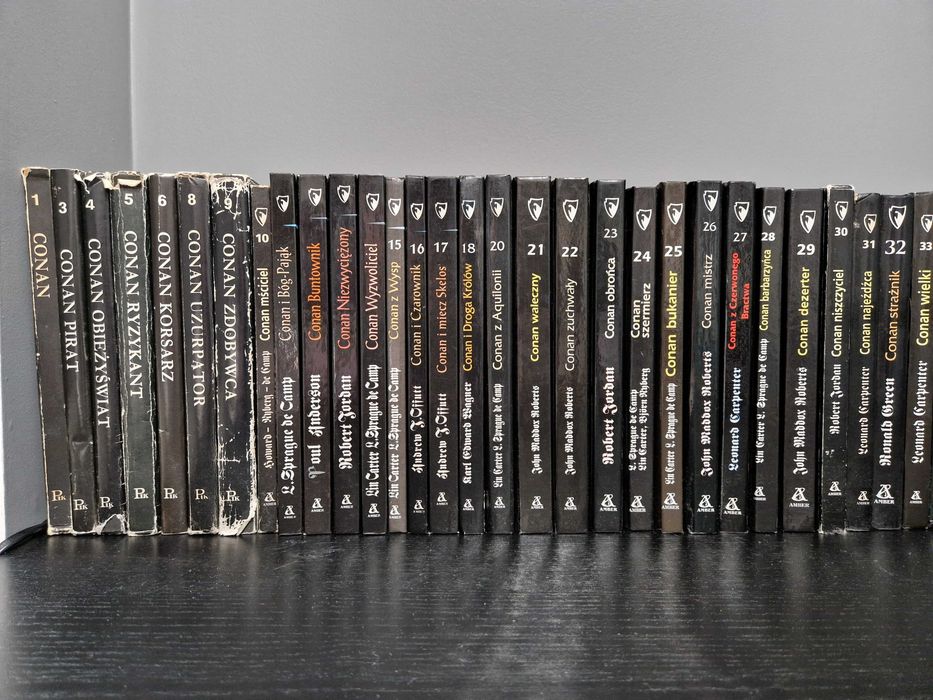 Conan Barbarzyńca czarna seria Howard PIK Amber książki zestaw 1-72