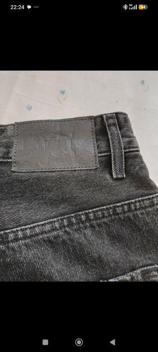 Pull&Bear super baggy distressed black jeans