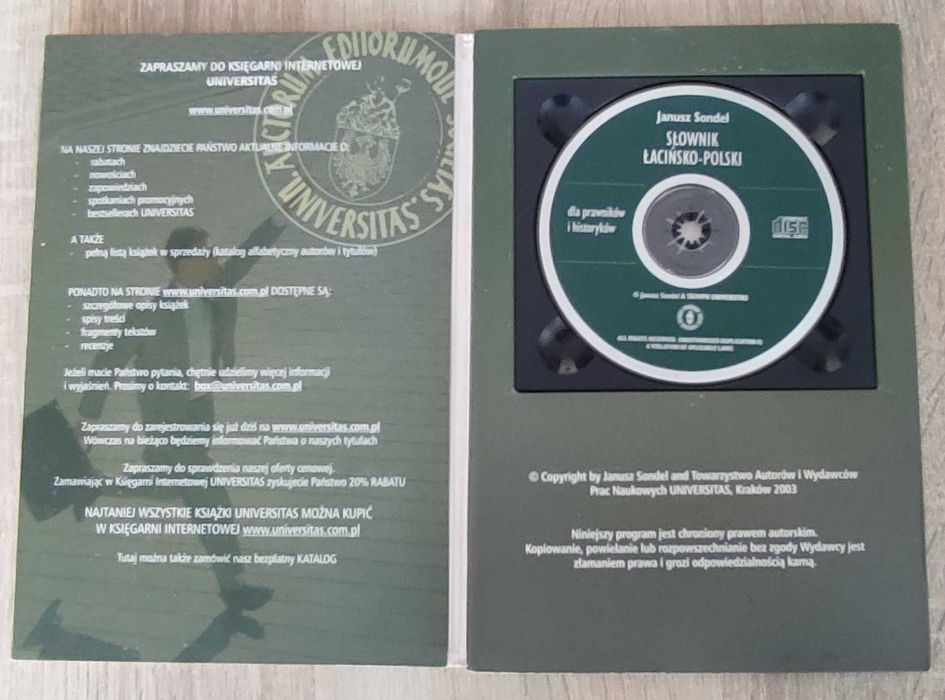 Słownik łacińsko polski dla prawników i historyków (CD)