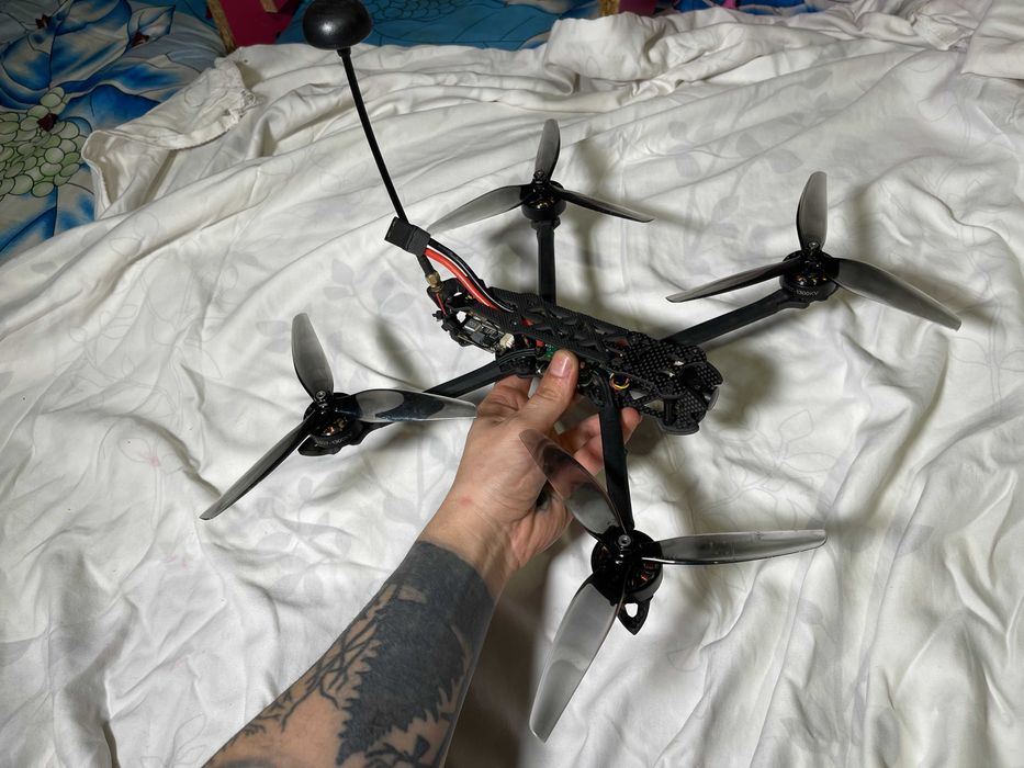 FPV дрон 7, 8, 10 дюймов. Полный комплект с аккумулятором